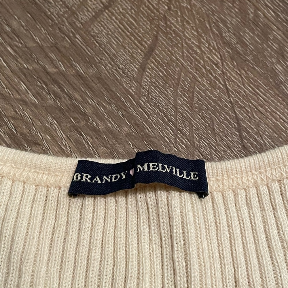 Brandy Yellow Ribbed Button Down Top - Picture 2 of 3